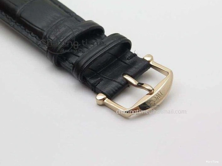 MIROTIME 0516 Portofino Chrono RG Black Dial on Black Leather Strap A HighPerformance 7389